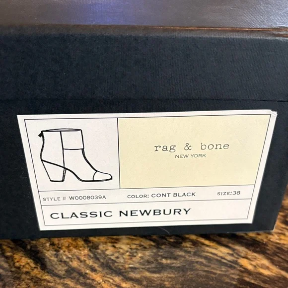 Rag & Bone Classic Newbury Ankle Boots - Black - Picture 1 of 5
